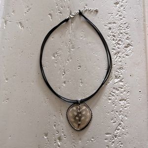 Silpada Feather and Wood Pendant Multi Leather Necklace